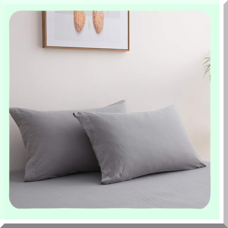 Luxury Comfort 2400 Thread Count Microfiber Sheet Set - Soft Deep Pocket Bedding with 4 Pieces Light Grey Sheets & Pillowcases - King Size