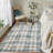 Machine Washable Rug Gingham Non-Slip Modern Rug for Living Room Bedroom Nursery Dining Table Stylish Carpet for Dorm and Bedside Decor-1027463687