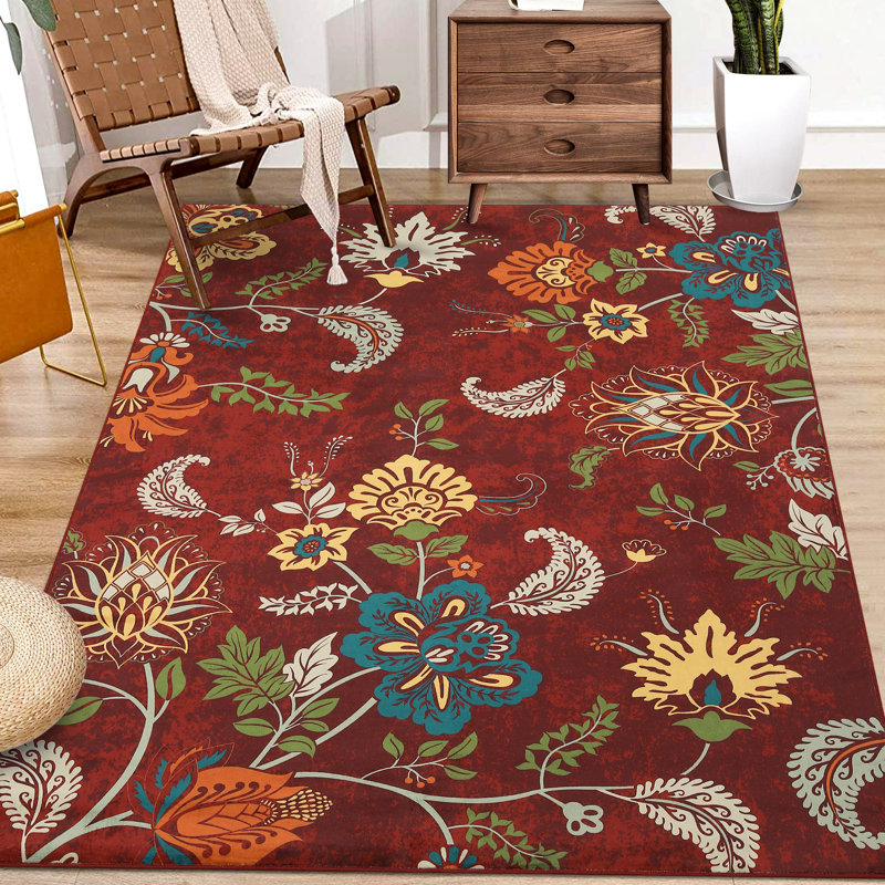 Tapis rectangulaire Eijah avec envers antidérapant, Rectangle 8 pi x 10 pi