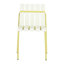 Chaises à blocs de couleur 4 pièces Modern Modern Striped