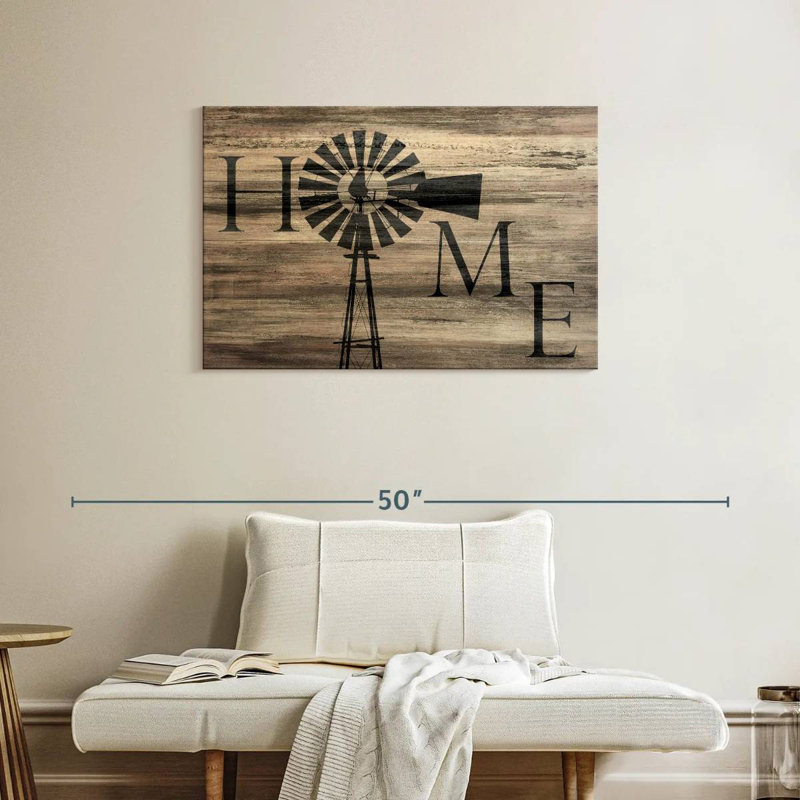 Windmill Home Wall Sign, 24" H x 36" W