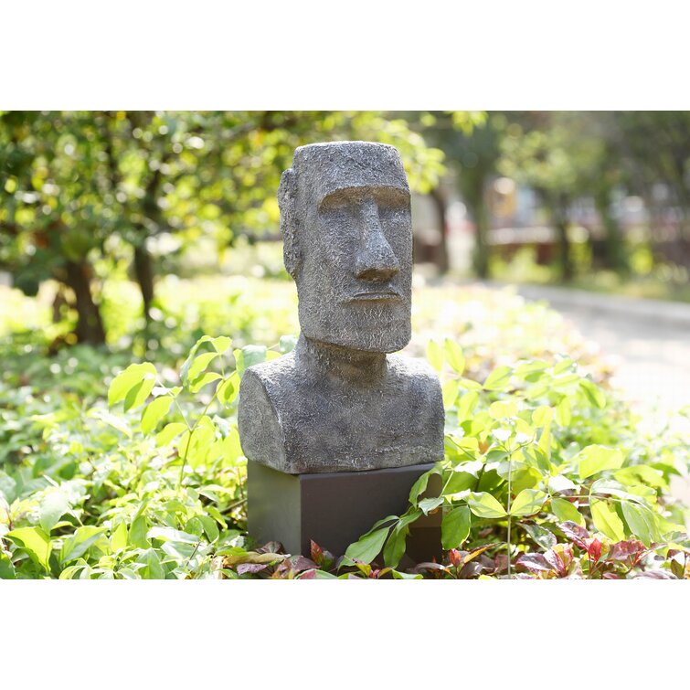 World Menagerie Rue See, Hear, Speak No Evil Easter Island 3 Piece Garden  Solar Statues Set & Reviews
