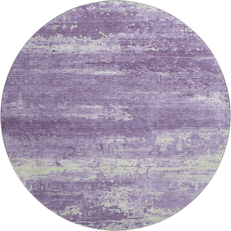 Premium Machine Washable Otte AMF1778 Modern Rug, Round 8'