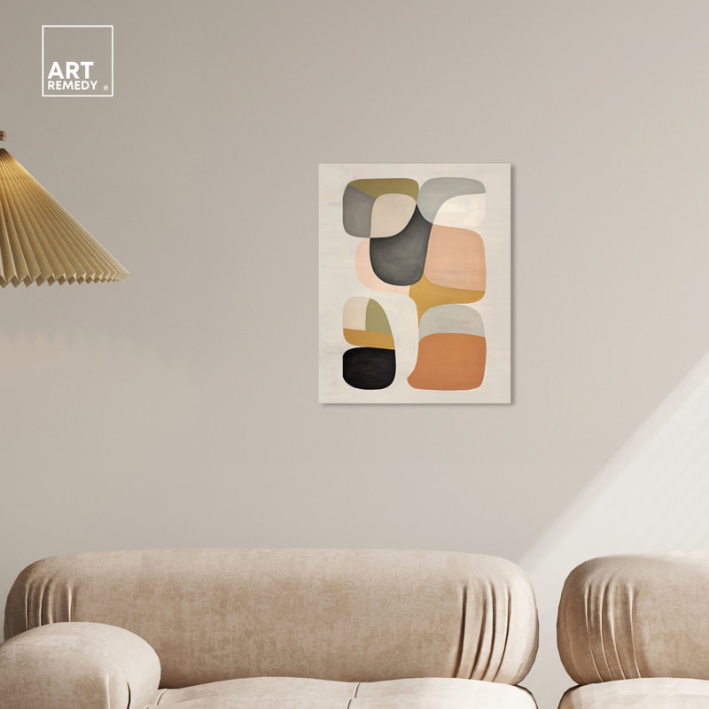 Soft Spot Neutral Abstract Canvas Wall Art, 16" x 20"