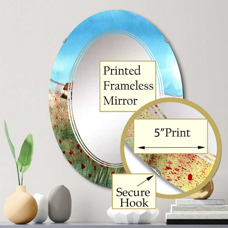 Miroir de salle de bain sans cadre, 30 po x 20 po