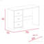Bureau d'écriture à 3 tiroirs Ventura - Wengé noir