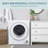 Simzlife 1.5 Cubic Feet High Efficiency Electric Stackable Dryer with Steam Dry