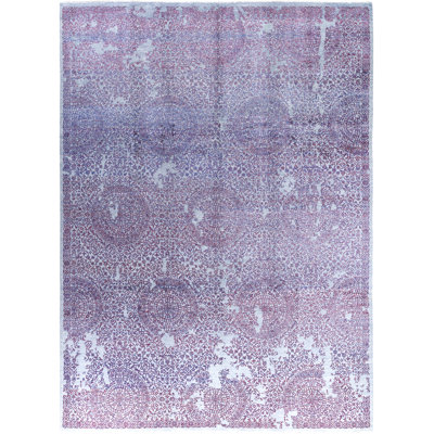 Overdyed One-of-a-Kind 9' 0" X 12' 4" Hand Knotted Area Rug