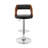 Inri Mid-century Swivel Adjustable Height Bar Stool with Open Back in Faux Leather, Wood, Metal-1437330961-1426730545
