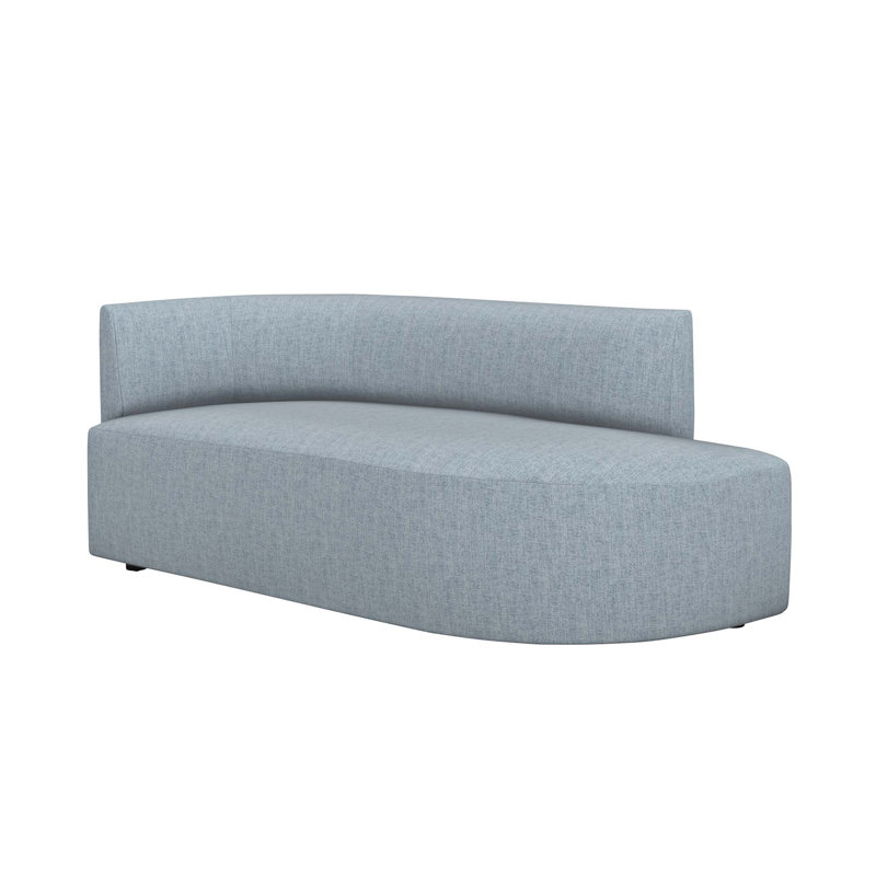 Martine Upholstered Chaise Lounge, Marsh Chenille, Right Hand Facing