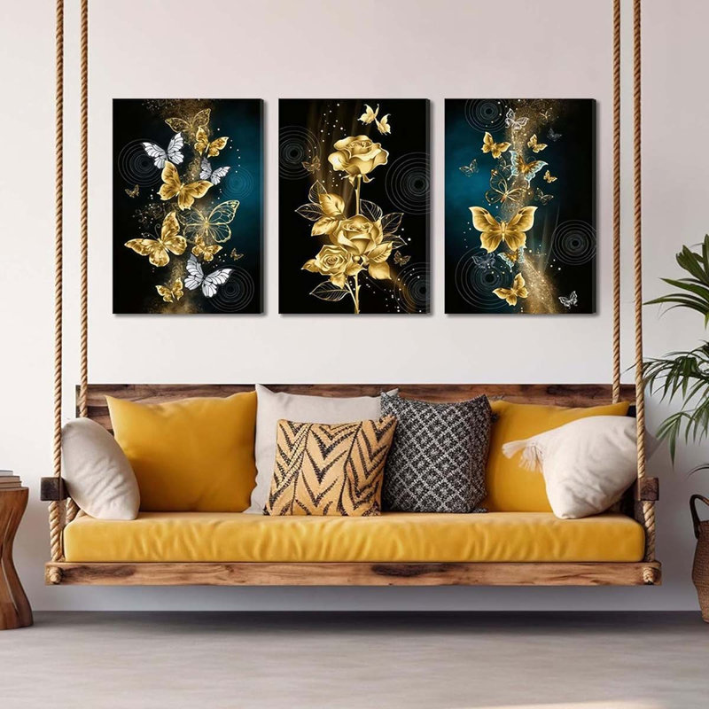 3 Piece Wrapped Canvas Print, 40 cm H x 30 cm W