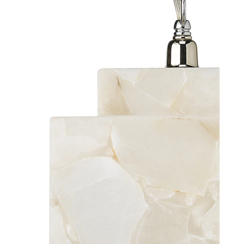 Avdullah 1 - Light White Square/Rectangle Pendant