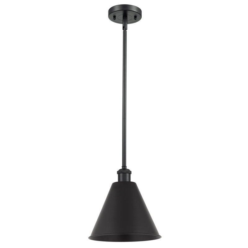 Luminaire suspendu conique à 1 lumière, H 12,75 po x l 12 po x P 12 po