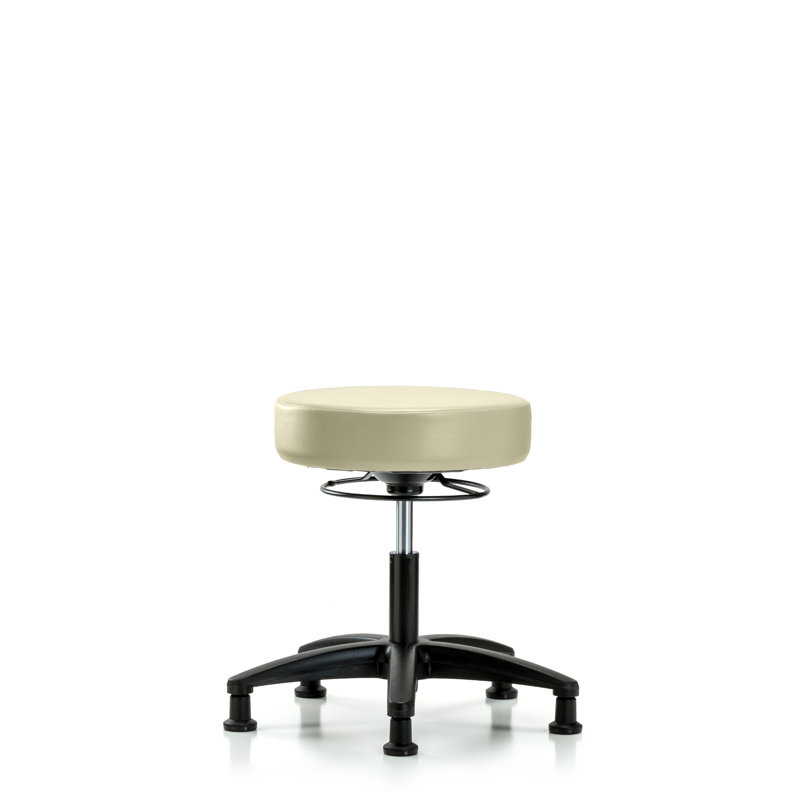 Tabouret de laboratoire réglable en hauteur Anissa, Adobe, Patins