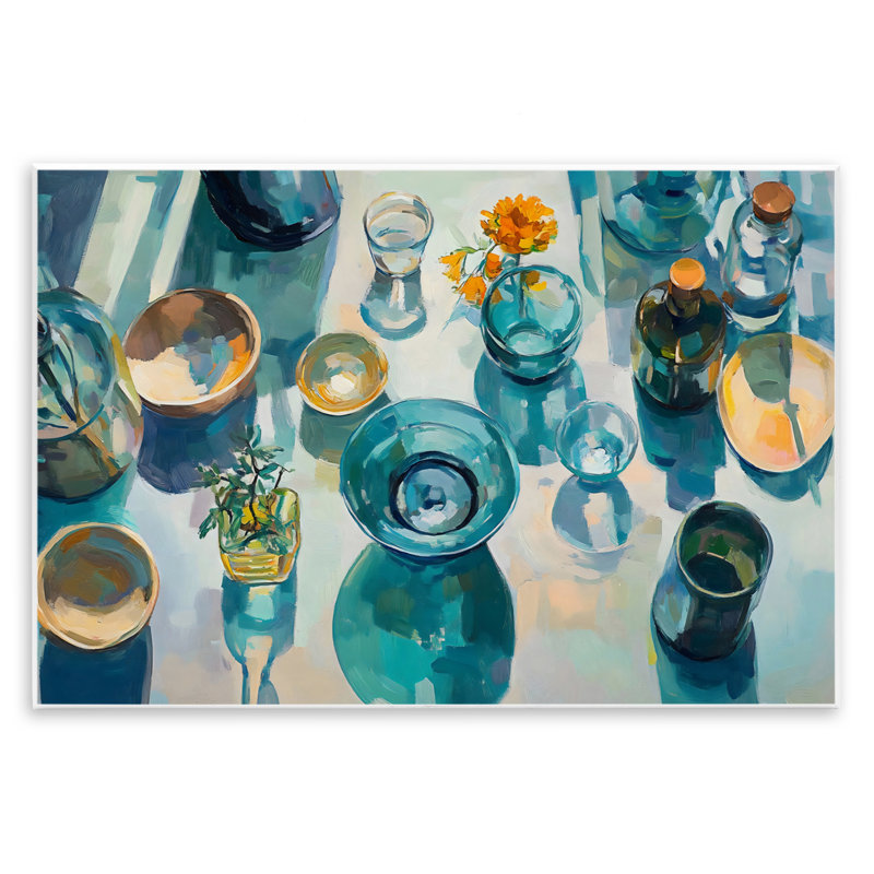 Plaque murale en verre pour table de petit-déjeuner, design by Creative Studio, H 10 po x l 15 po