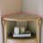 Corner Triangle Cabinet with Storage