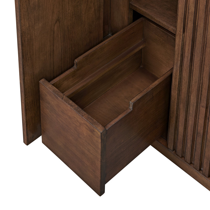 Through Lines 48" Single Bathroom Vanity, 8" Widespread, Brown