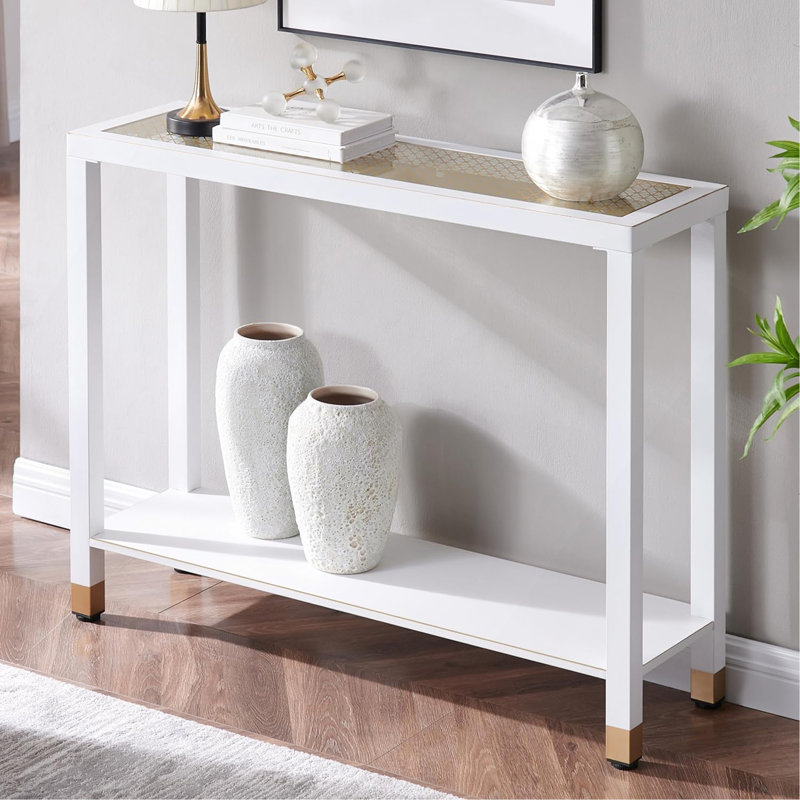 41" Console Table, White