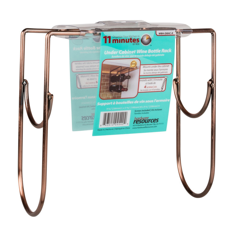 2 - Bottle Wine Bottle Rack, Brushed Oil Rubbed Bronze
