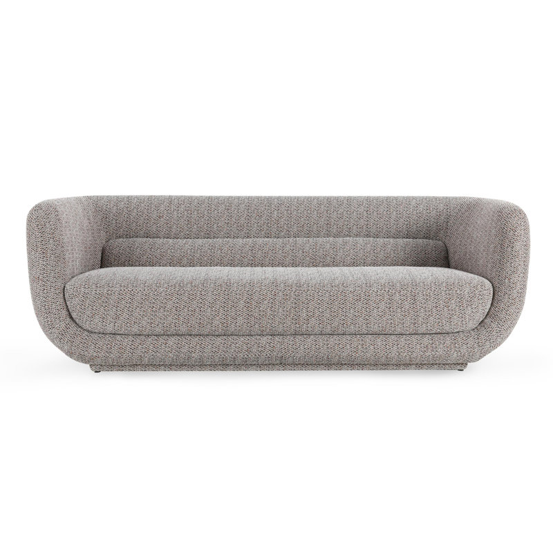 Canapé rembourré 93 po Nico, Polyester brique