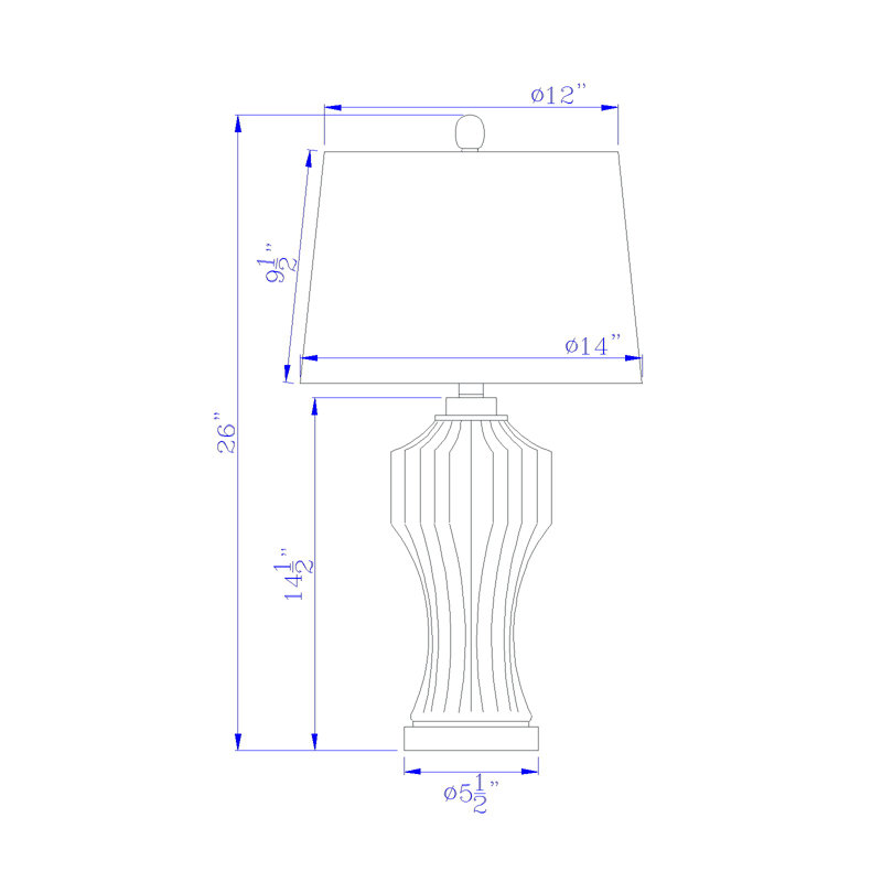 Davelle Glass Table Lamp