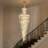 23-Light Crystal Dimmable Tiered Chandelier-454695829