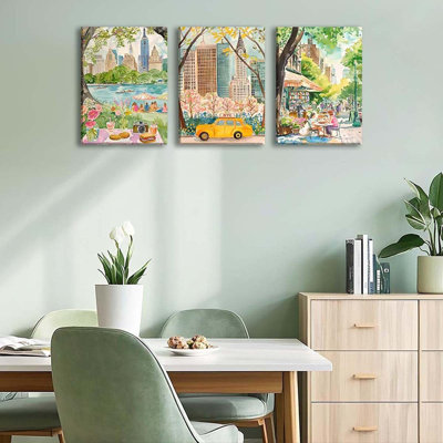 3 Piece Wrapped Canvas Print