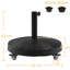 25.3kg Free Standing Umbrella Base with Wheels