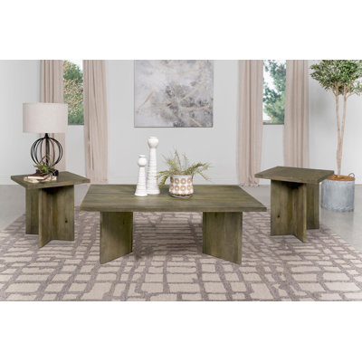 Andando 3-piece Coffee and End Table Set Mango Brown