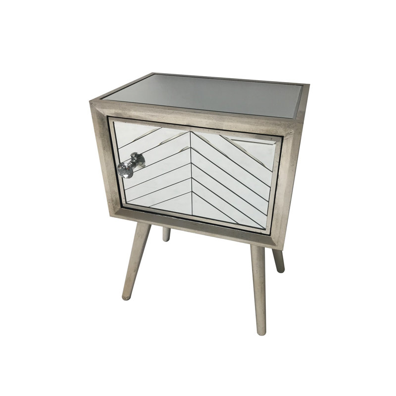 Charlize 46cm W Solid Wood Bedside Table