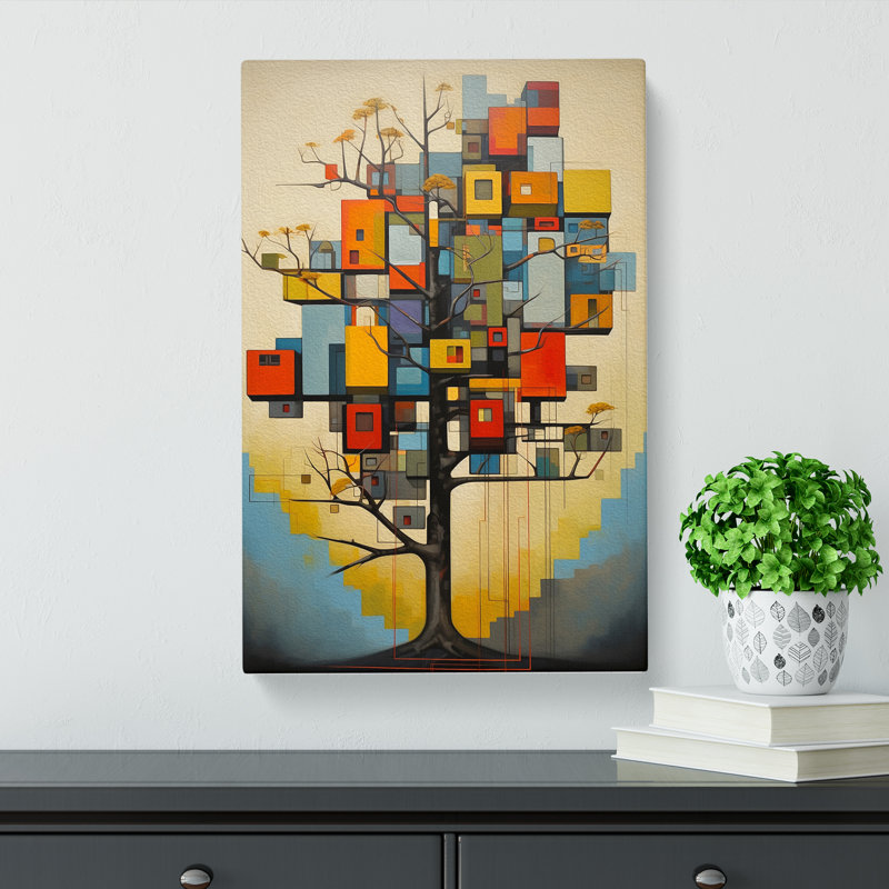Tree Constructivism - No Frame Print, 60cm H x 40cm W x 3cm D