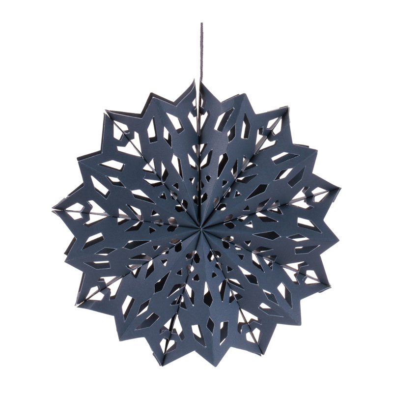 Ensemble de 12 ornements en papier flocon de neige