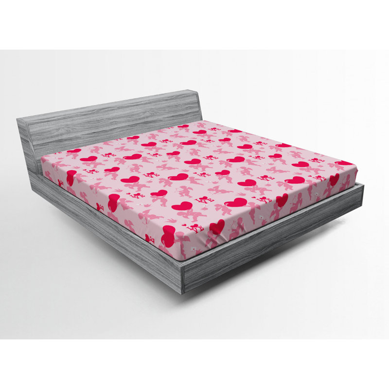 Microfiber Geometric Fitted Sheet, Queen Fitted Sheet