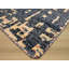 Tapis bleu sari en soie noué à la main Elena-17250032