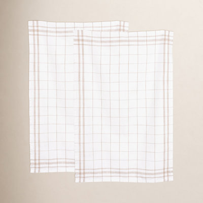 Soverall Cotton Plaid Kitchen Towel Linen Set