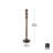 Flapper 9 - Hook Freestanding Coat Rack-20503423