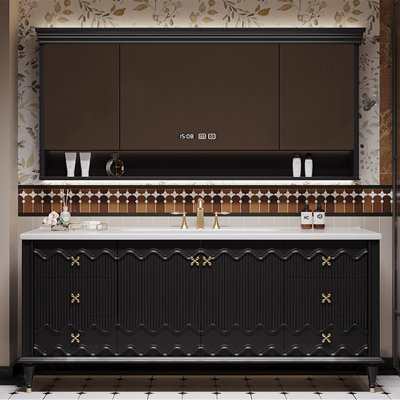 American retro-style bathroom cabinet