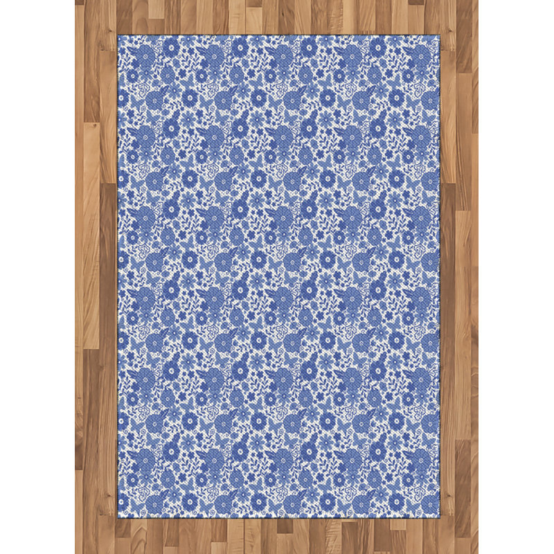 Katarina Floral Hand Woven Area Rug, Rectangle 120 x 180cm