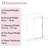 56" To 60" W X 72" H Frameless Single Sliding Shower Door With 1/4" (6Mm) Thick Tempered Clear Glass, Easy-Clean Coating, Stainless Steel Hardware