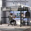 Lit mezzanine double en métal avec bureau intégré et station de charge-1758903731-1760116709