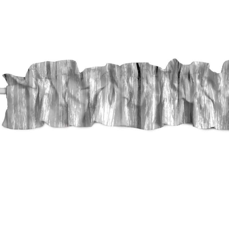 Cantonnière Crinkle, L 9 po x L 120 po, Blanc