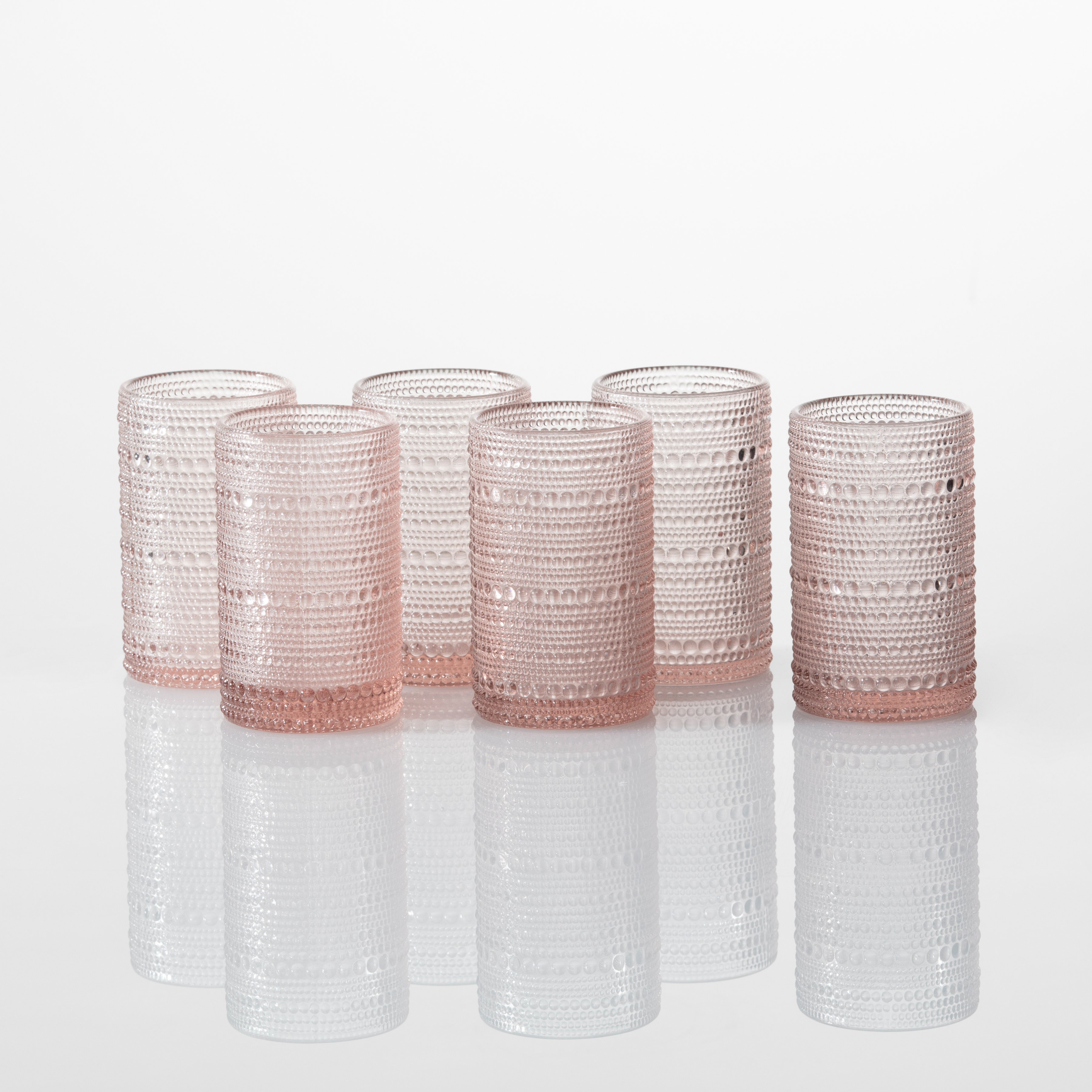 Fortessa Jupiter Drinking Glass in Pink 13 oz | Birch Lane