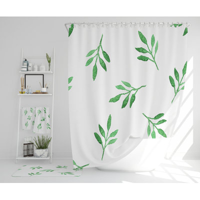 Nexhat Polyester Shower Curtain Set