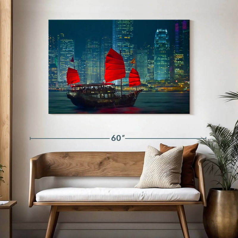 Bateau Mehar Tour à Hong Kong, H 32 po x l 48 po