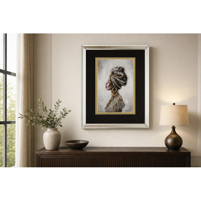 Regal Profile Wall Art - 34" x 40" - Mirrored Frame