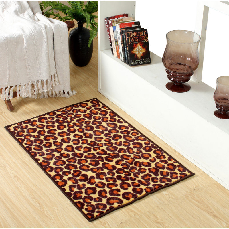 Cheetah Real Area Rug For Living Room, Dining Room, Kitchen, Bedroom, Kids, Runner 6' x 12'