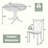 4 - Person Pedestal Dining Set-123187151-123187154-123187156