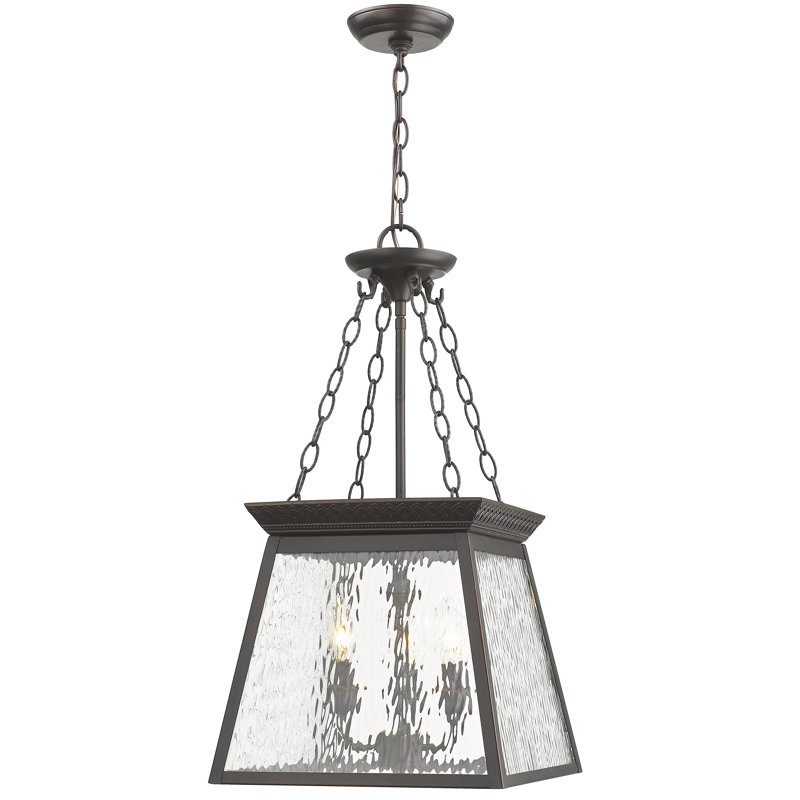 Luminaire suspendu géométrique 3 lumières lanterne Flitwick