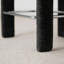 Ensemble de 2 tabourets de bar 24,5 "de hauteur comptoir moderne avec repose-pieds argenté pour îlot de cuisine-502398120
