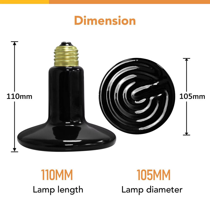 Chauffe-poulie simple pour animal de compagnie et poulets à incubation de type reptile 150W Simple Deluxe